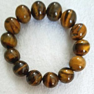 Large Marblized Pattern Beaded Bracelet